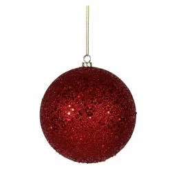 Wholesale ✔️ Yellow Ornaments Vickerman 10 In. Sequin Ball Ornament 😀