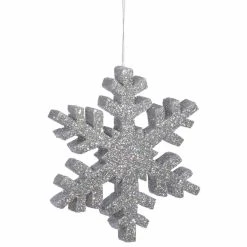 Discount ✨ Metallic Ornaments Vickerman 24 In. Glitter Snowflake Ornament 😍