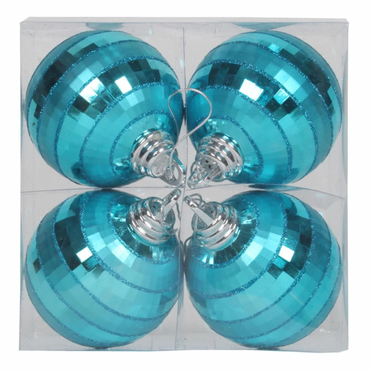 Discount ✔️ Green Ornaments Vickerman 4 In. Mirror Ball Ornament - Set Of 4 ⌛ 3 Discount ✔️ Green Ornaments Vickerman 4 In. Mirror Ball Ornament - Set Of 4 ⌛