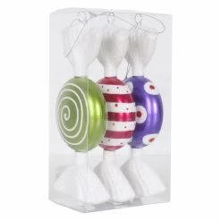Flash Sale ✨ Purple Ornaments Vickerman 7 In. Flat 🛒 Candy Ornament - Set Of 3 🔥