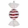 Deals ⌛ White Ornaments Vickerman 18.5 In. Striped Wave Candy Ornament ❤️