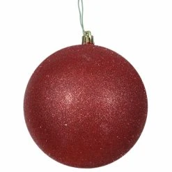 Promo 🔥 Metallic Ornaments Vickerman 12 In. Glitter Ball Ornament 😀