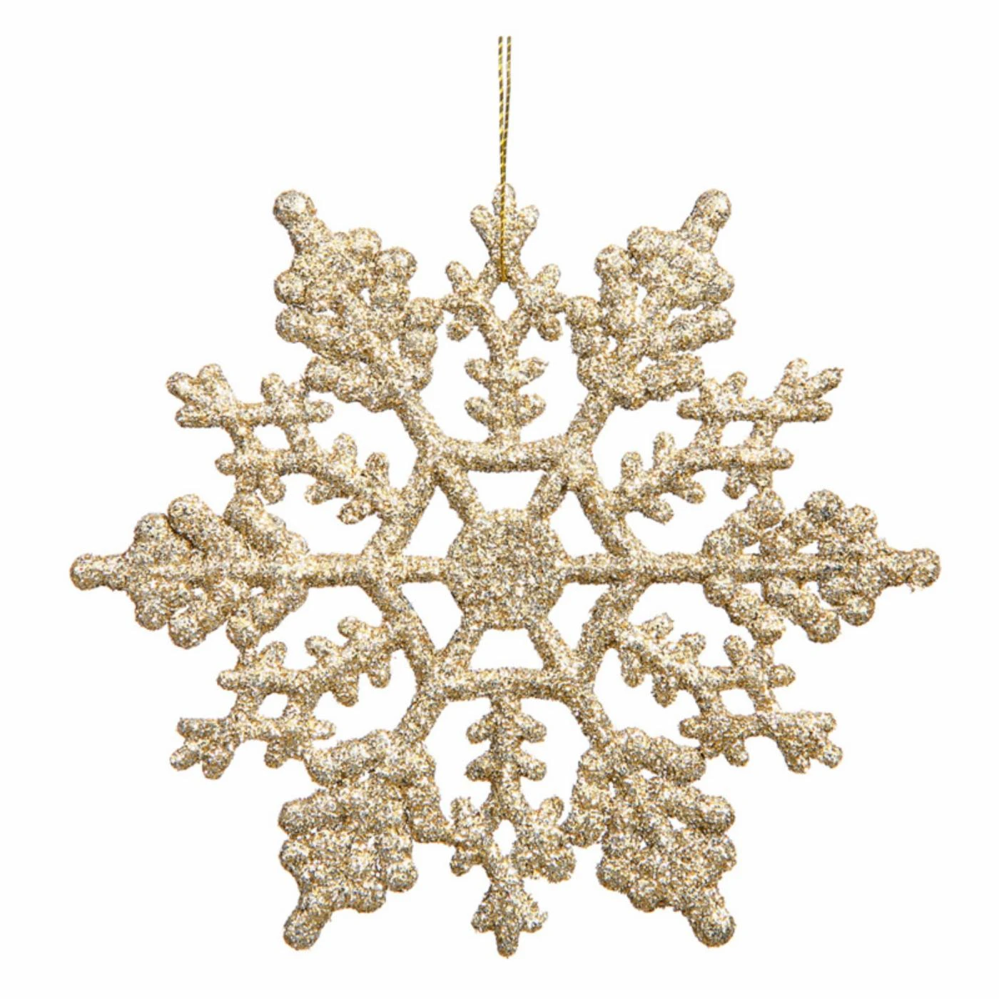 Outlet ๐ฅ Yellow Ornaments Vickerman 4 In. Champagne Glitter Snowflake - Set Of 24 โ 3 Outlet ๐ฅ Yellow Ornaments Vickerman 4 In. Champagne Glitter Snowflake - Set Of 24 โ