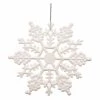 Hot Sale ✔️ White Ornaments Vickerman 6.25 In. White Glitter Snowflake - Set Of 12 😉 -Jolly Ornaments Shop masterVKR882