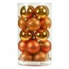 Best Sale ✨ Orange Ornaments Vickerman 2.4 In. Burnish Orange 4 Finish Ornament Assorted - Set Of 24 🔔 -Jolly Ornaments Shop masterVKR934