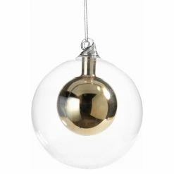 Best deal 🎁 All Other Brands Metallic Ornaments Double Glass Ball Ornament ✔️