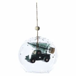 Cheapest 🔔 All Other Brands Green Ornaments Vintage Truck Clear Christmas Ball Ornament - Set Of 6 😉