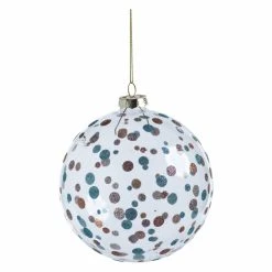 Best deal 💯 All Other Brands Purple Ornaments Glittered Polka Dot Holiday Ball Ornament - Set Of 4 🔥