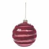 Discount ๐ฅฐ All Other Brands Red Ornaments Red Flocked Striped Ball Ornament - Set Of 6 ๐ฏ 1 Discount ๐ฅฐ All Other Brands Red Ornaments Red Flocked Striped Ball Ornament - Set Of 6 ๐ฏ -Jolly Ornaments Shop masterZODA667
