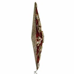 Deals 🧨 Christmas Tree Toppers Kurt Adler 16.5 In. 8 Point Ruby And Platinum Star Tree Topper 😉 -Jolly Ornaments Shop scaleKSA3182