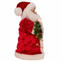 New ✔️ Christmas Tree Toppers Kurt Adler 10 In. 10 Light Santa Tree Topper 😍 -Jolly Ornaments Shop scaleKSA3185