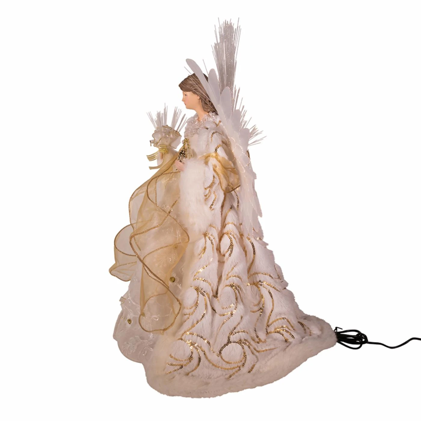 Flash Sale ✔️ Kurt S. Adler, Inc. 🧨 Christmas Tree Toppers Kurt Adler 16-Inch Fiber Optic LED Gold And White Angel Tree Topper ❤️ 6 Flash Sale ✔️ Kurt S. Adler, Inc. 🧨 Christmas Tree Toppers Kurt Adler 16-Inch Fiber Optic LED Gold And White Angel Tree Topper ❤️ - Image 4