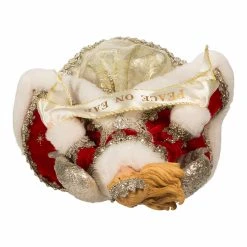 Flash Sale ⌛ Kurt S. Adler, Inc. Christmas Tree Toppers Kurt Adler 10-Inch Fabriché Regal Red Angel Treetop ⭐ -Jolly Ornaments Shop scaleKSA3352