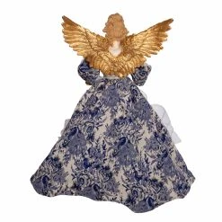 Flash Sale ⌛ Kurt S. Adler, Inc. 🧨 Christmas Tree Toppers Kurt Adler 17-Inch Indigo Blue Angel Tree Topper ⭐ -Jolly Ornaments Shop scaleKSA3619