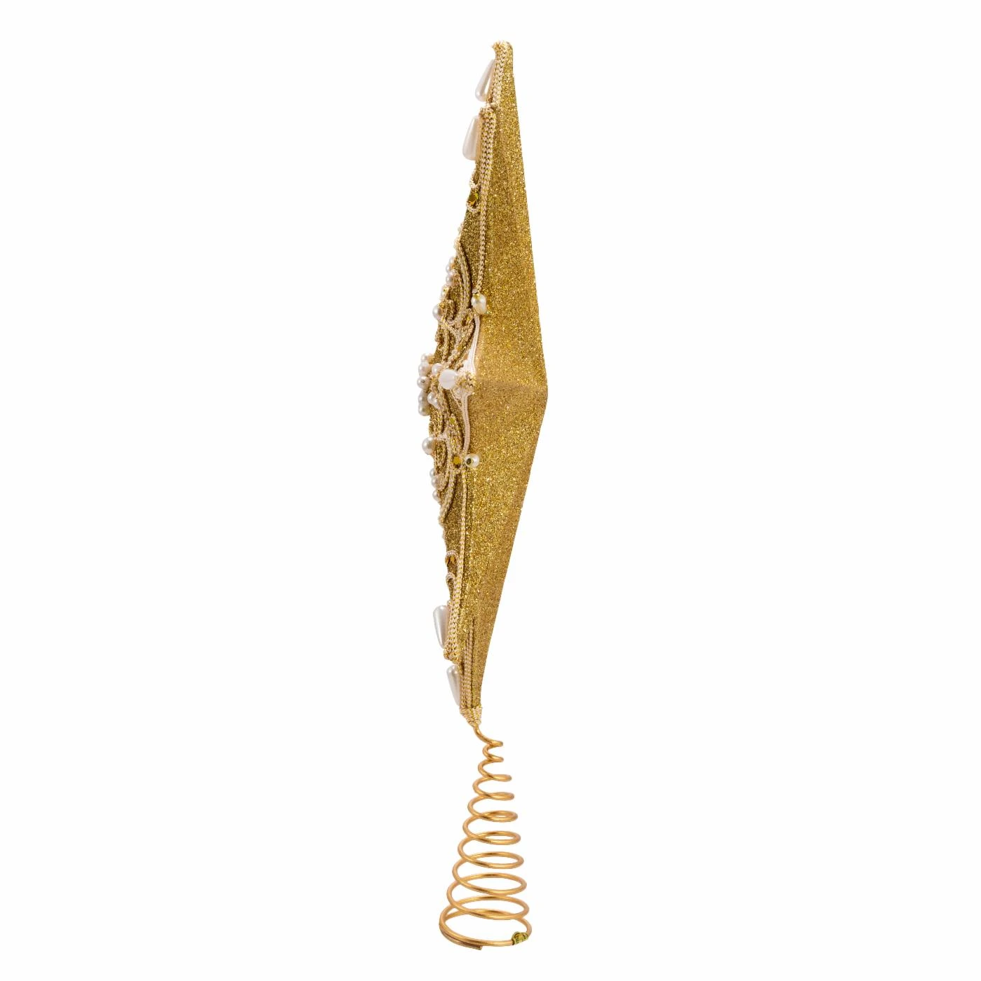 Brand new ⭐ Kurt S. Adler, Inc. ❄ Christmas Tree Toppers Kurt Adler 16-Inch Pearl And Gold Shimmer 8-Point Star Tree Topper ✨ 6 Brand new ⭐ Kurt S. Adler, Inc. ❄ Christmas Tree Toppers Kurt Adler 16-Inch Pearl And Gold Shimmer 8-Point Star Tree Topper ✨ - Image 4